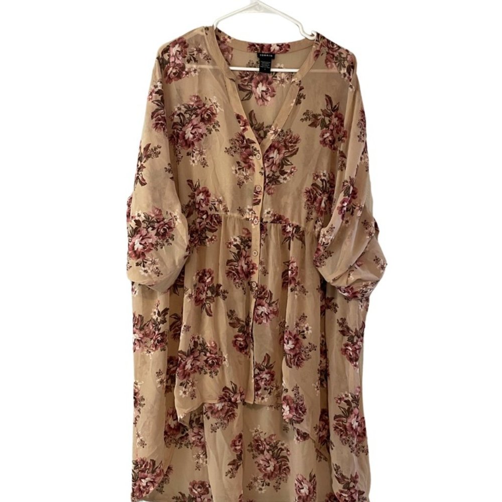 Torrid High-low Sheer Tunic